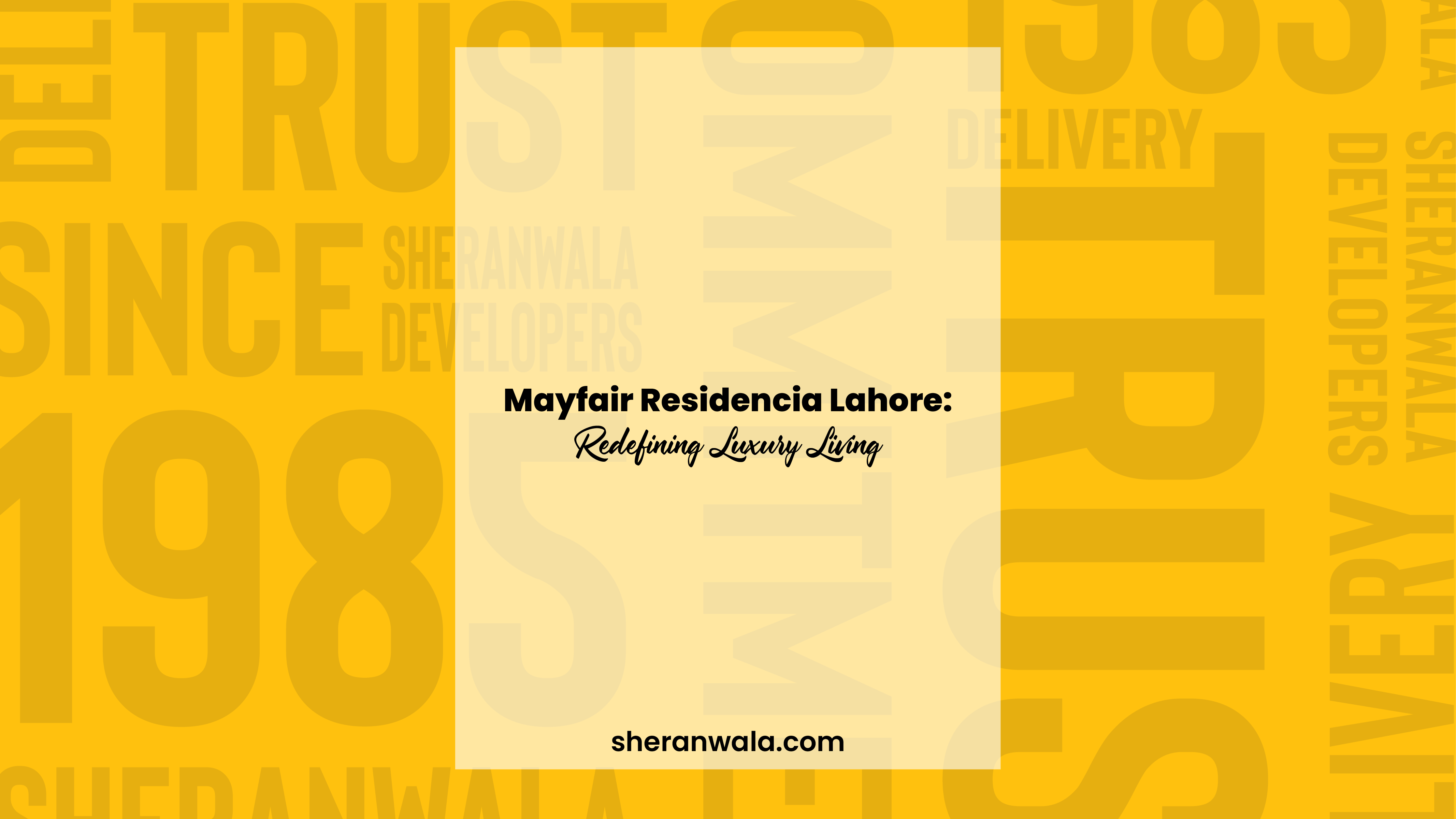 Discover Mayfair Residencia Lahore: Redefining Luxury Living