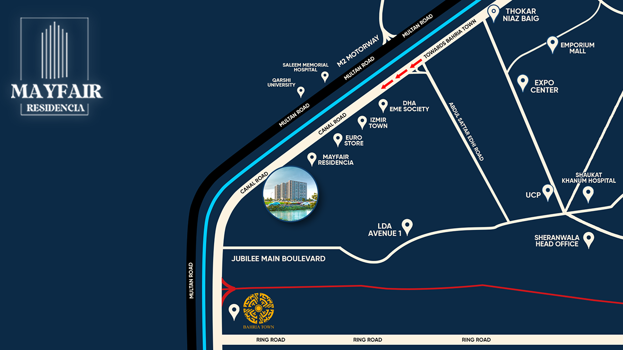 mayfair residencia map