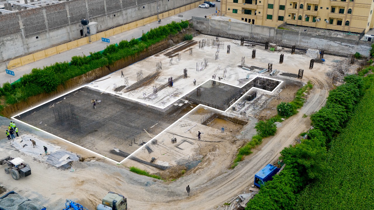 Fixing and Placement of 60-Grade Steel Reinforcement for RCC Raft Foundation for stage two of basement
