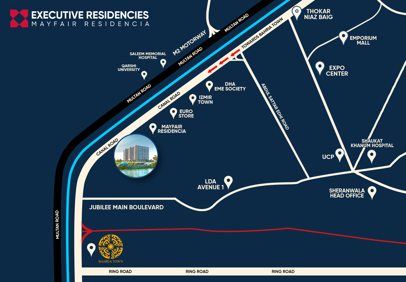 map exective residencies